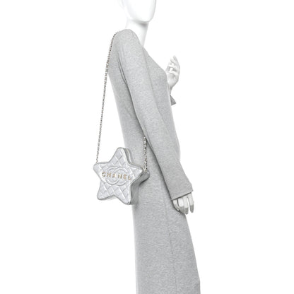 Chanel Metallic Lambskin Walk Of Fame Bag Silver 2 of 11