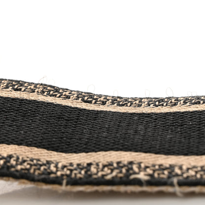 Christian Dior Canvas Embroidered Shoulder Strap Black 6 of 11
