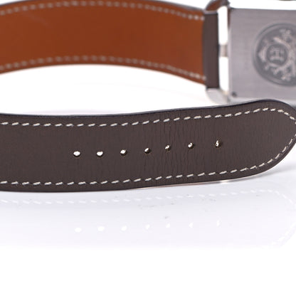 Hermes Stainless Steel Swift 29mm Cape Cod Double Tour Quartz Watch Etoupe 9 of 9