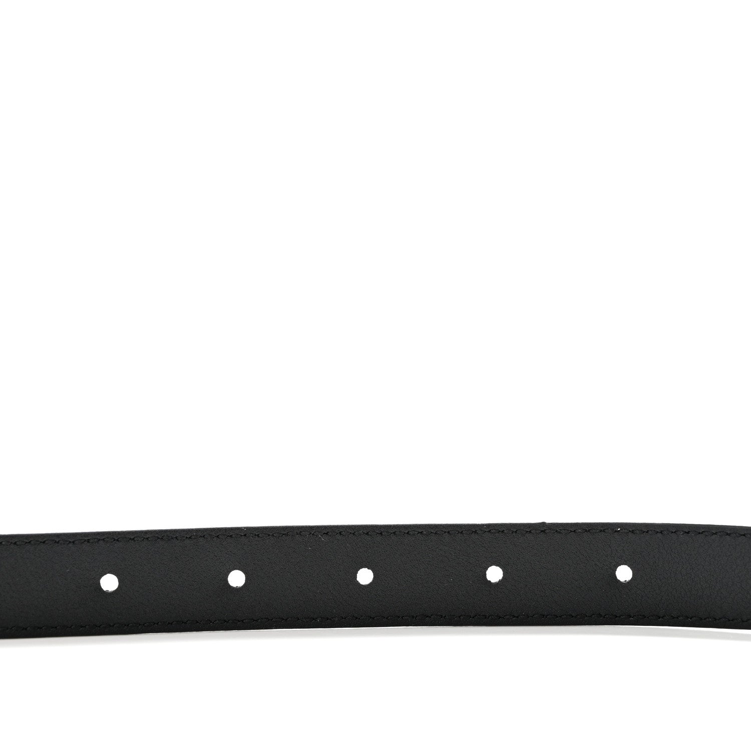 Gucci Calfskin Pearl Double G 20mm Belt 90 36 Black Cream 5 of 5