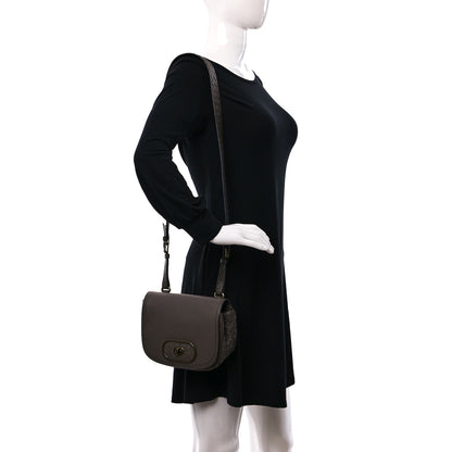 Bottega Veneta Nappa Intrecciato BV Luna Shoulder Bag New Steel 2 of 9