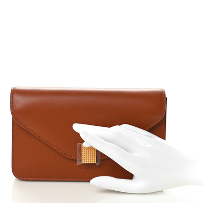 Lanvin Calfskin Concerto Clutch Wallet Tan 2 of 7