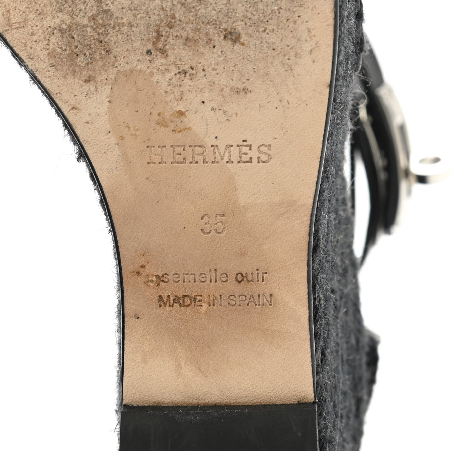 Calfskin Tivoli Espadrille Wedge Sandals 35 Black