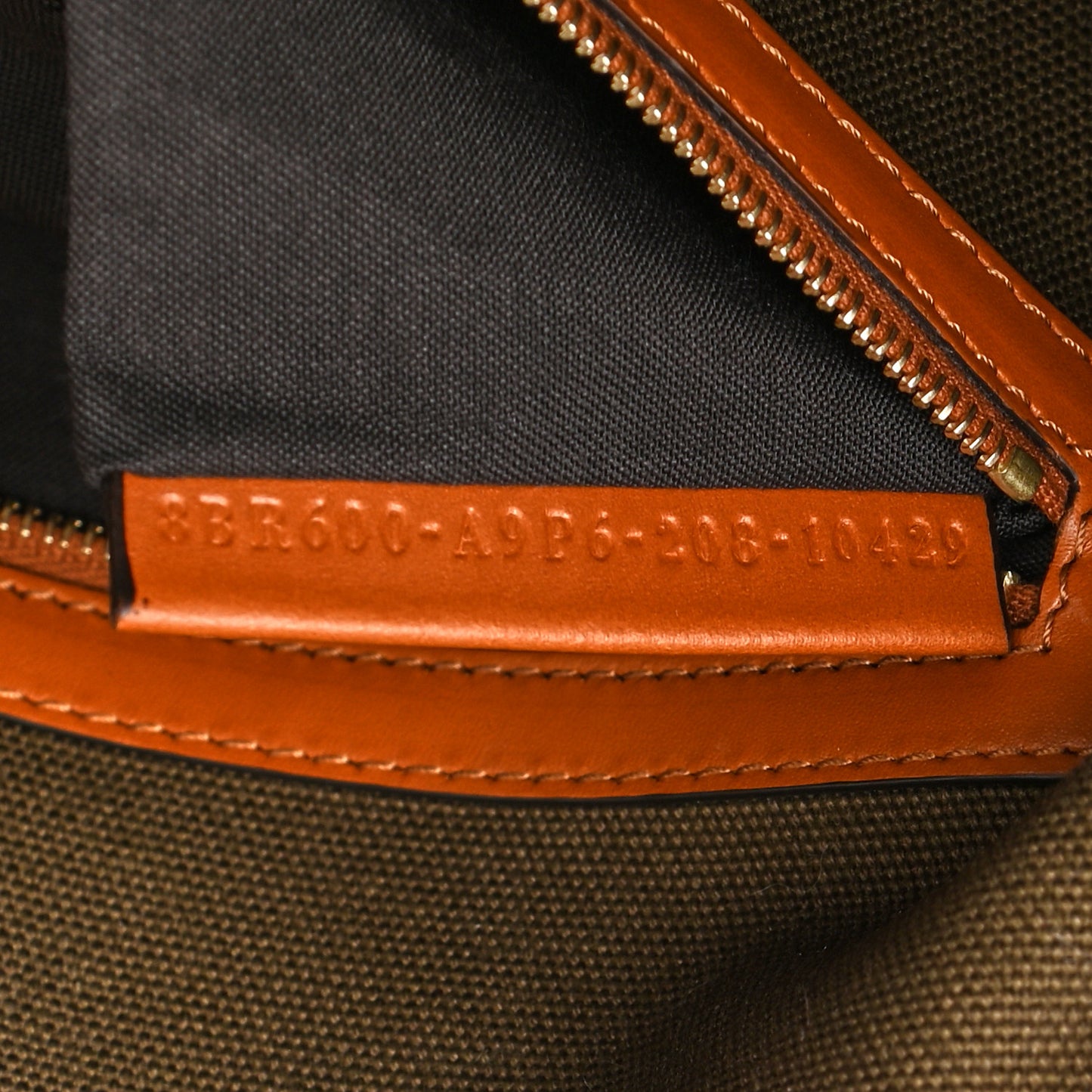 Canvas Vitello King FF Embroidered Baguette Amazzonia Cuoio