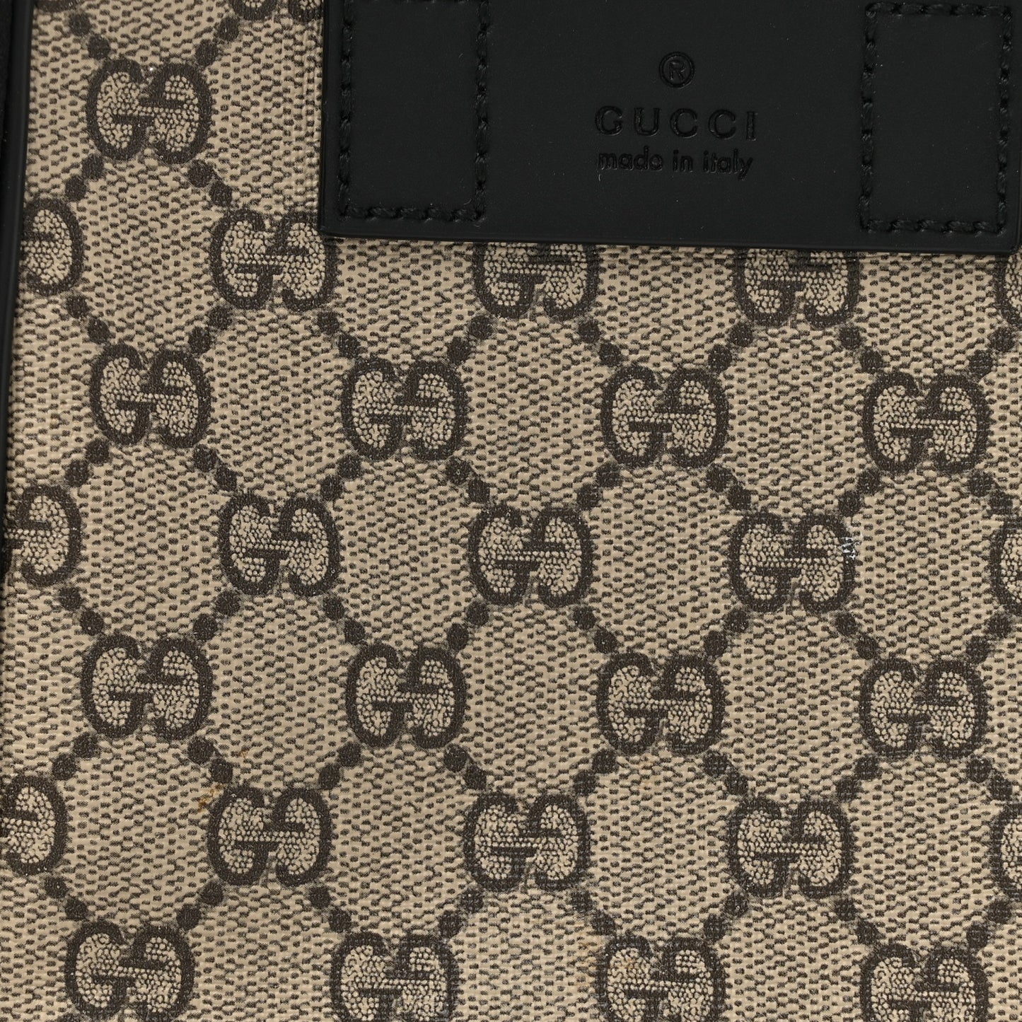 GG Supreme Monogram Web Belt Bag Black