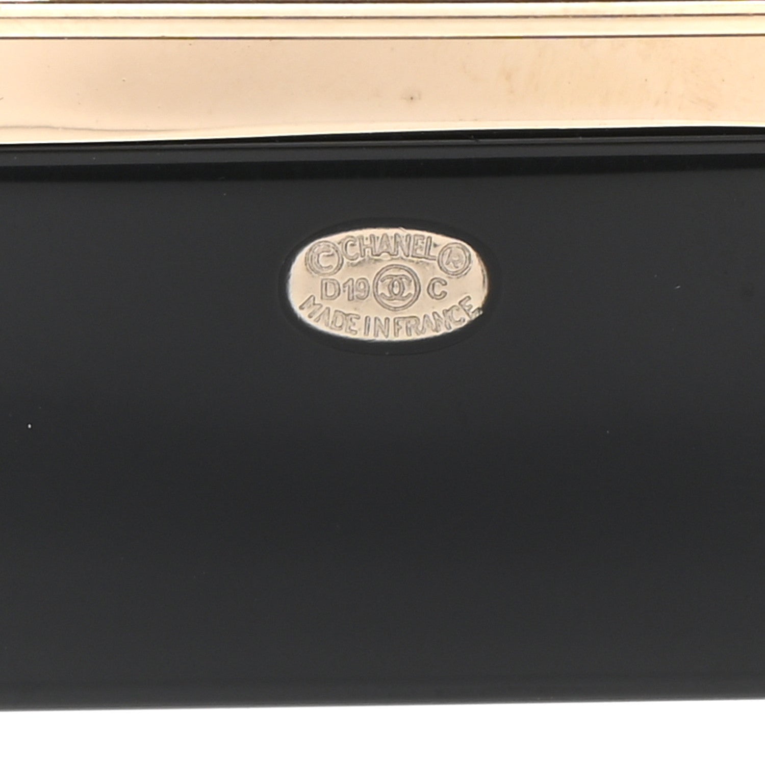 Chanel Resin Camera CC Brooch Gold Black 4 of 5