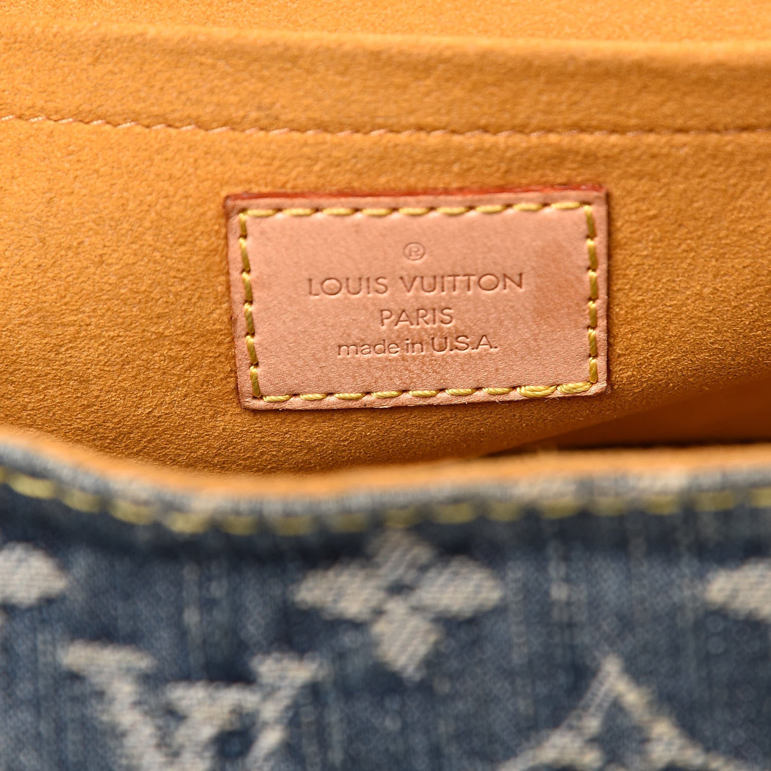 Louis Vuitton Monogram Denim Mini Pleaty Blue 6 of 13