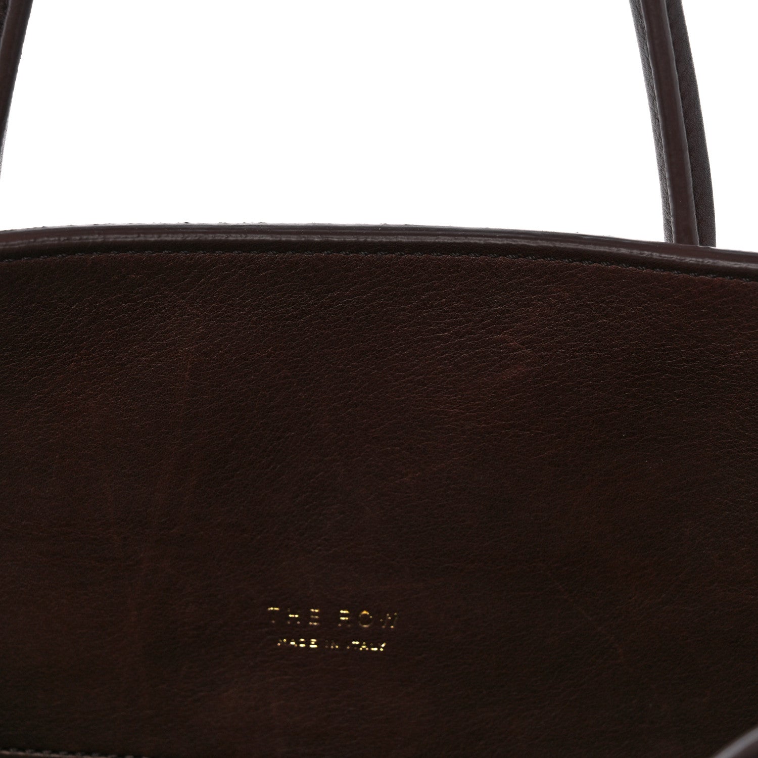 The Row Polished Saddle Calfskin Soft Margaux 15 New Burgundy 10 of 12