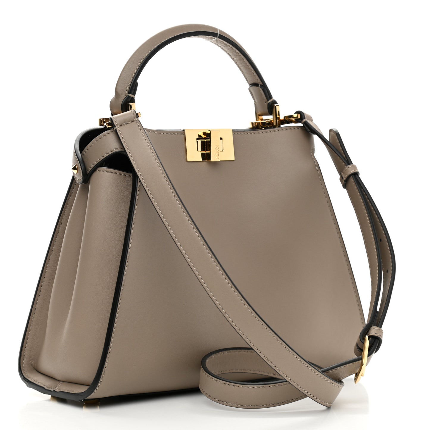 Vitello Tahiti Burro Medium Peekaboo Iconic Essentially Satchel Tortora Black