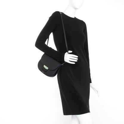 Celine Grained Calfskin Small Trotteur Black 2 of 7
