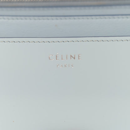 Celine Spazzolato Calfskin Medium Classic Box Flap Bag Glacier 6 of 12