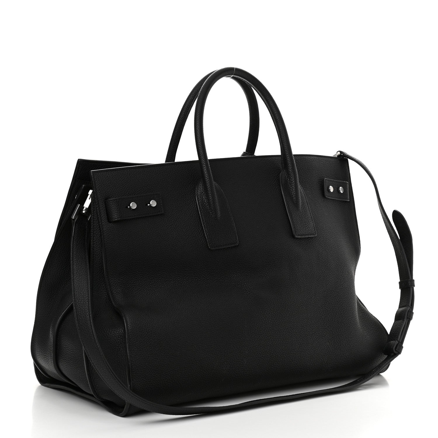 Saint Laurent Grained Calfskin Large Souple Sac De Jour Black 3 of 14