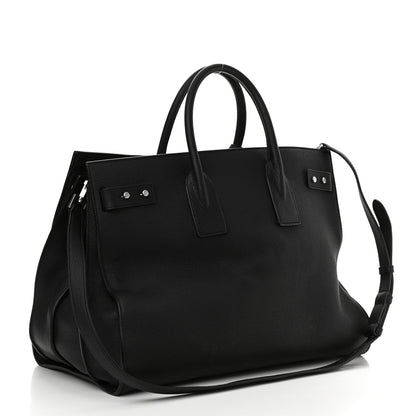 Saint Laurent Grained Calfskin Large Souple Sac De Jour Black 3 of 14