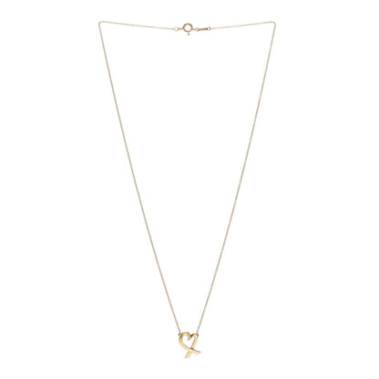 Tiffany 18K Yellow Gold Small Paloma Picasso Loving Heart Pendant Necklace 3 of 4