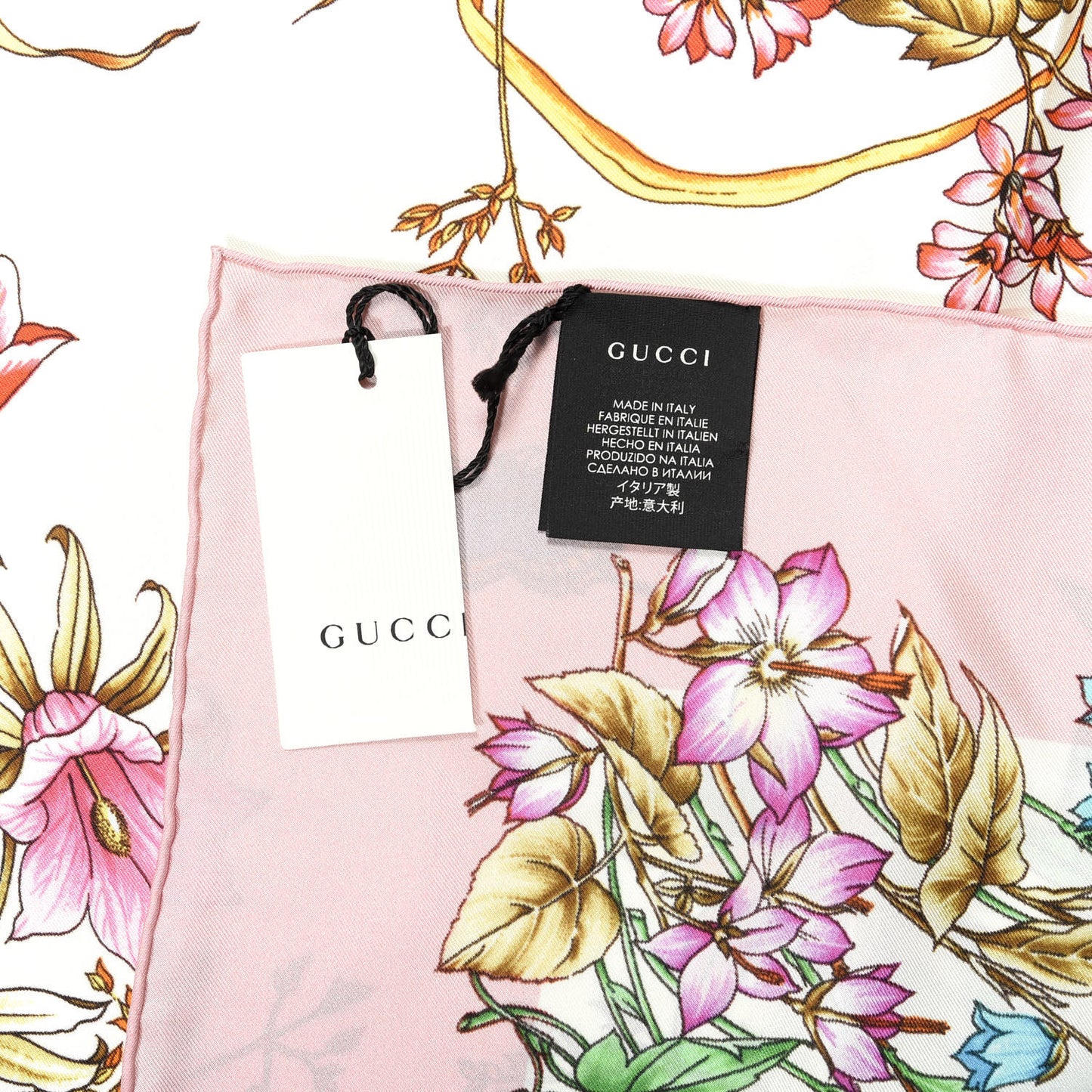 Silk Floral Scarf Multicolor