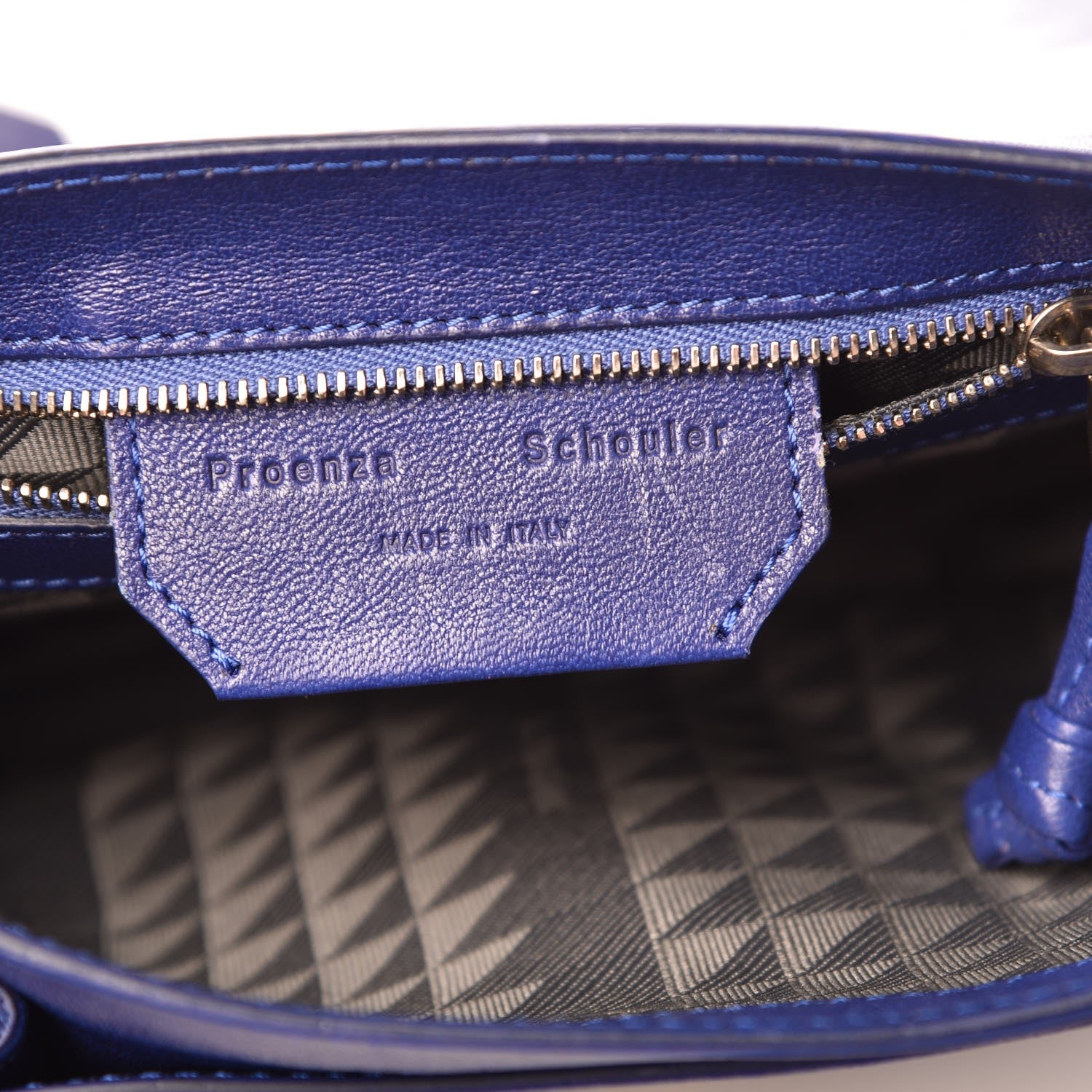 Proenza Schouler Lambskin PS1 Mini Pouch Messenger Cobalt Blue 7 of 10