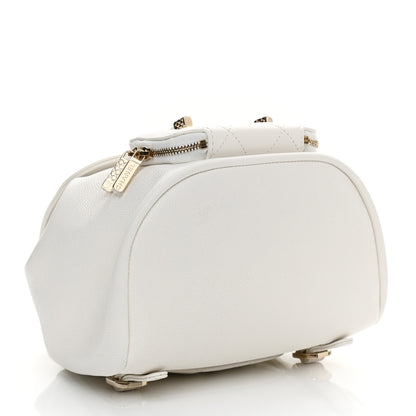 Chanel Caviar Quilted Mini Business Affinity Backpack White 4 of 11