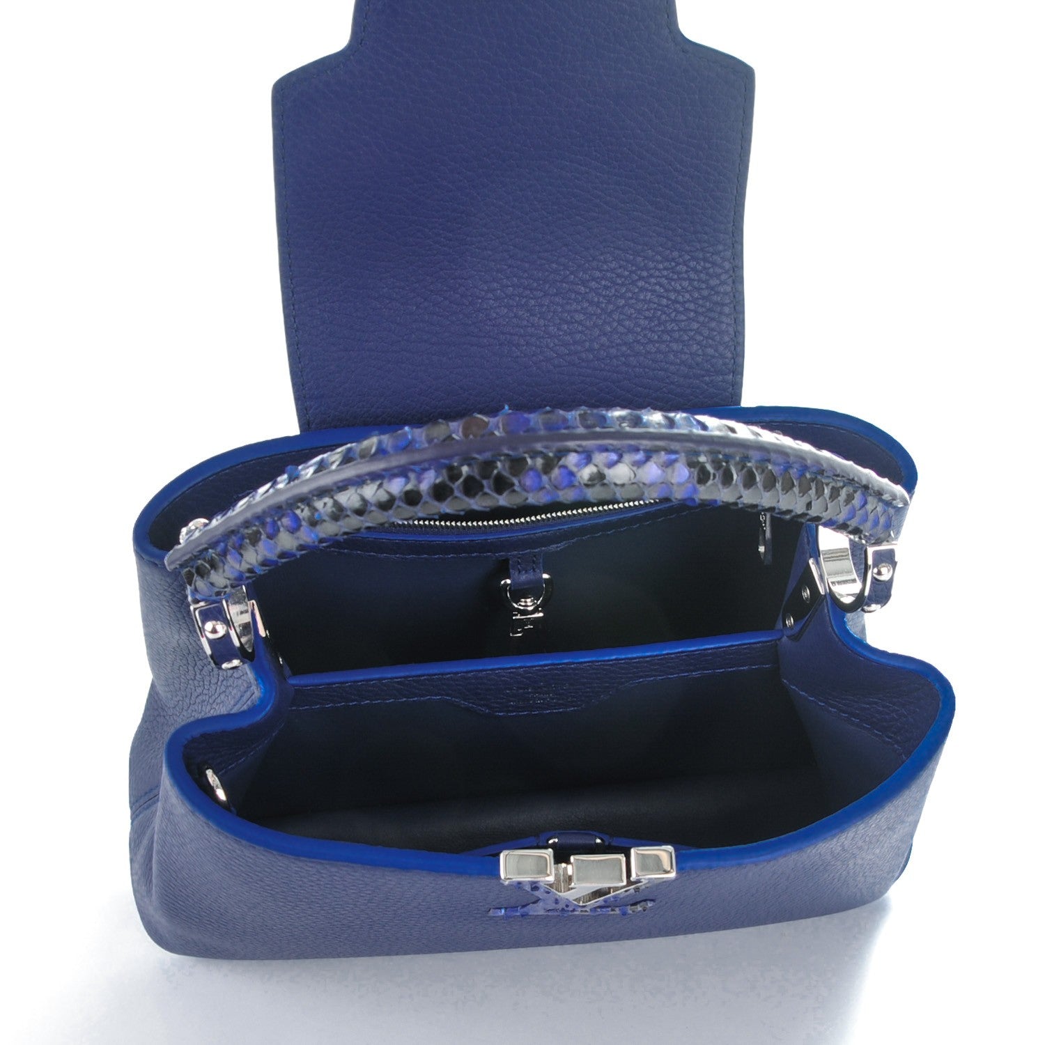 Louis Vuitton Taurillon Python Capucines BB Indigo 5 of 7