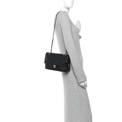 Chanel Patent Quilted Medium Double Flap Black 2 of 10