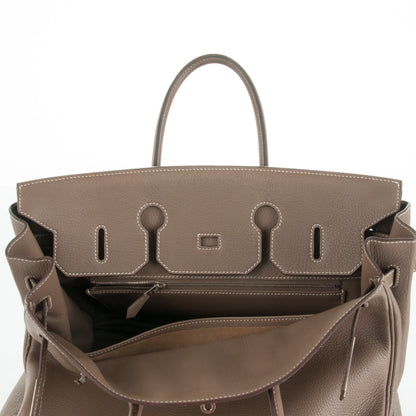 Hermes Taurillon Clemence Birkin 35 Etoupe 26 of 28