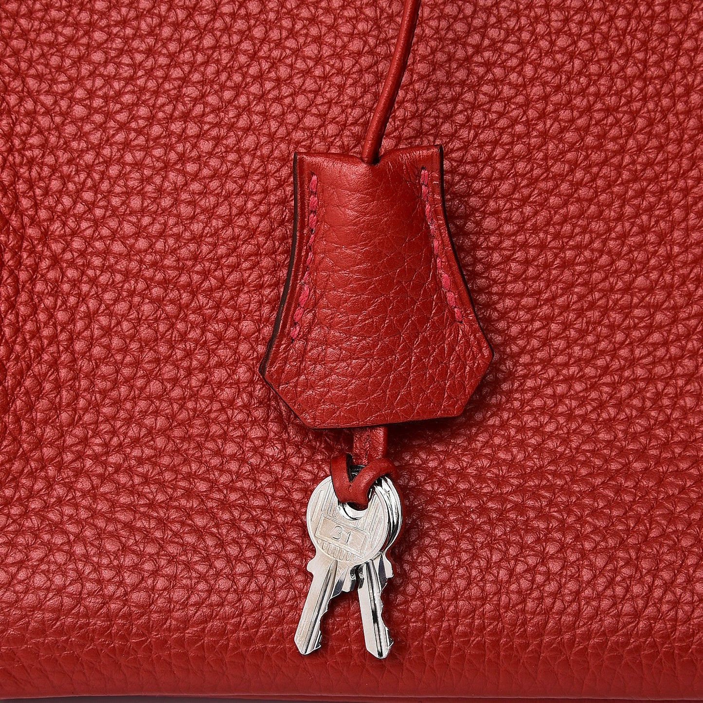 Taurillon Clemence Birkin 30 Rouge Casaque