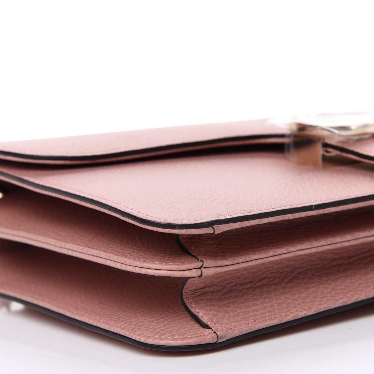Dollar Calfskin Interlocking G Shoulder Bag Soft Pink