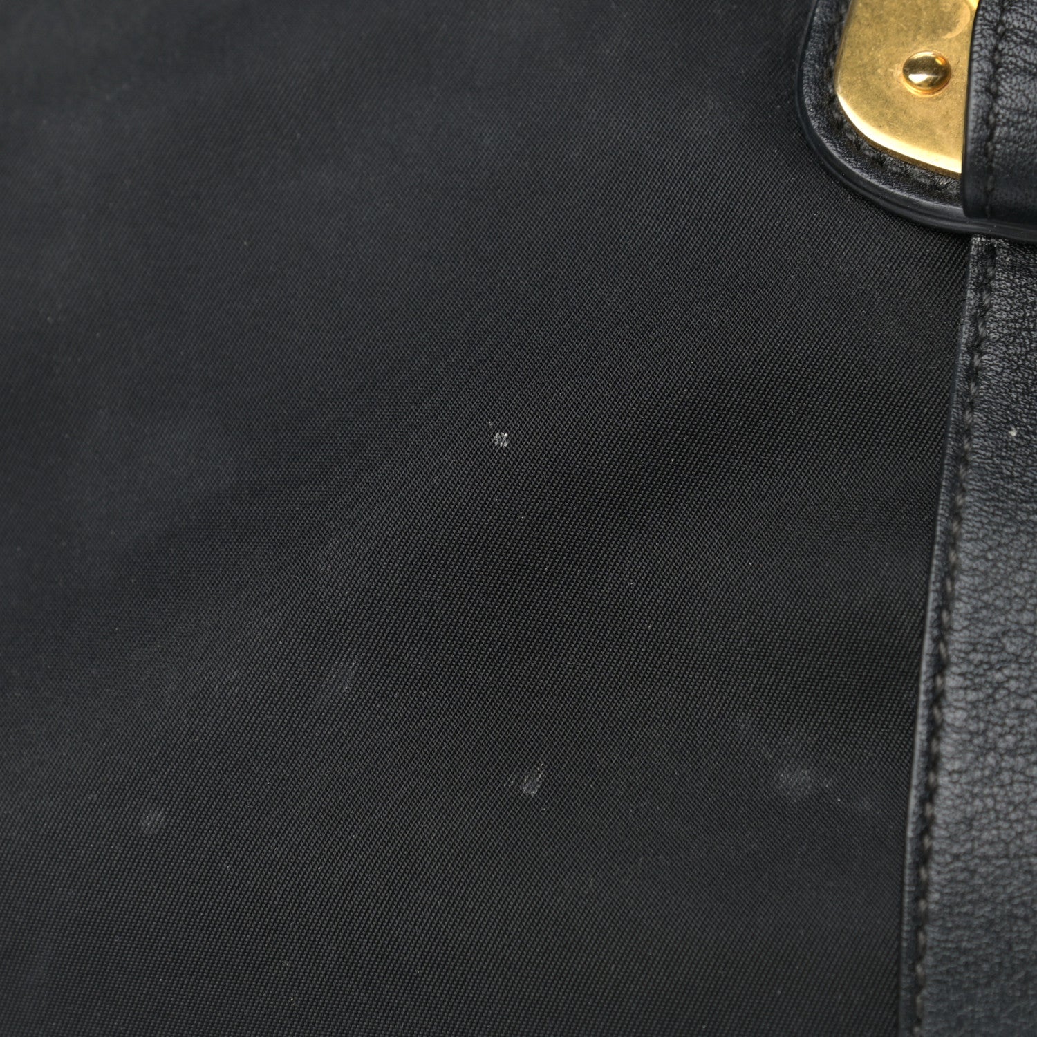 Prada Tessuto Nylon Soft Calfskin Shopping Satchel Black 10 of 15