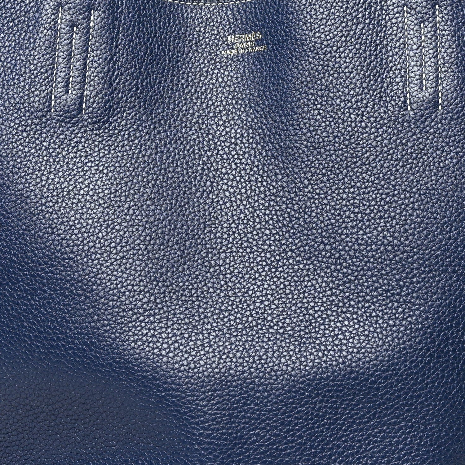 Hermes Taurillon Clemence Double Sens 36 Reversible Tote Bleu Sapphire Bleu Izmir 6 of 14