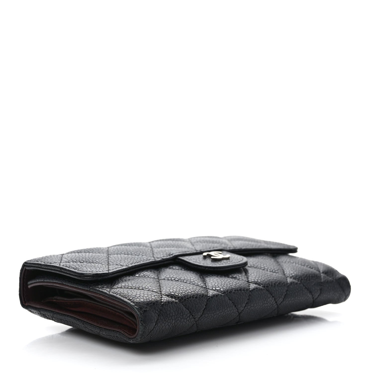 Chanel Caviar Quilted Large Flap Wallet Black 4 of 10
