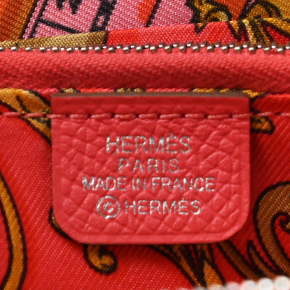 Hermes Epsom Silk'in Compact Wallet Rose Jaipur 6 of 7