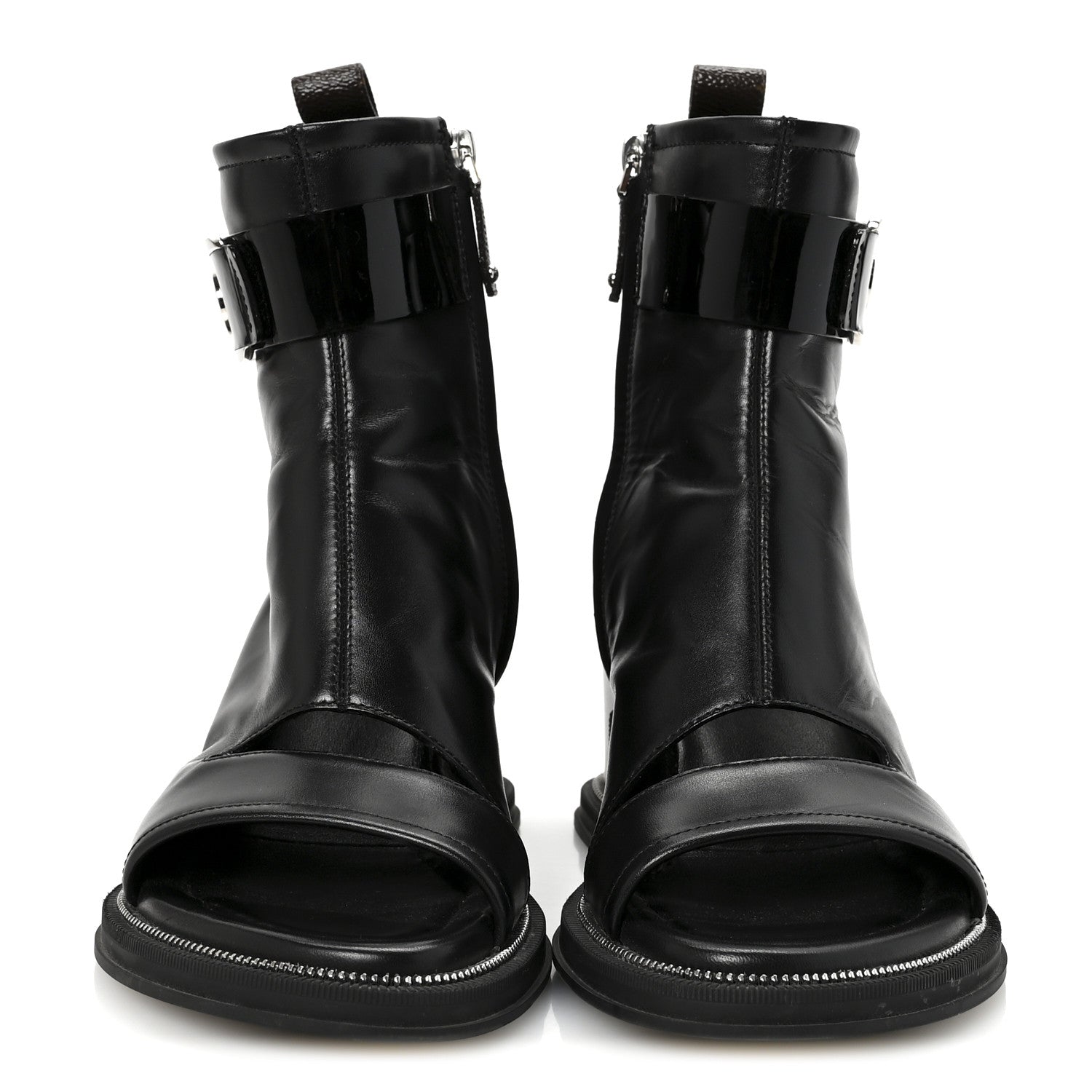 Louis Vuitton Calfskin Moonlight Boots 36.5 Black 3 of 8