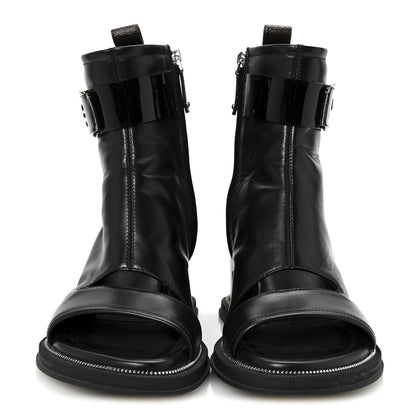 Louis Vuitton Calfskin Moonlight Boots 36.5 Black 3 of 8