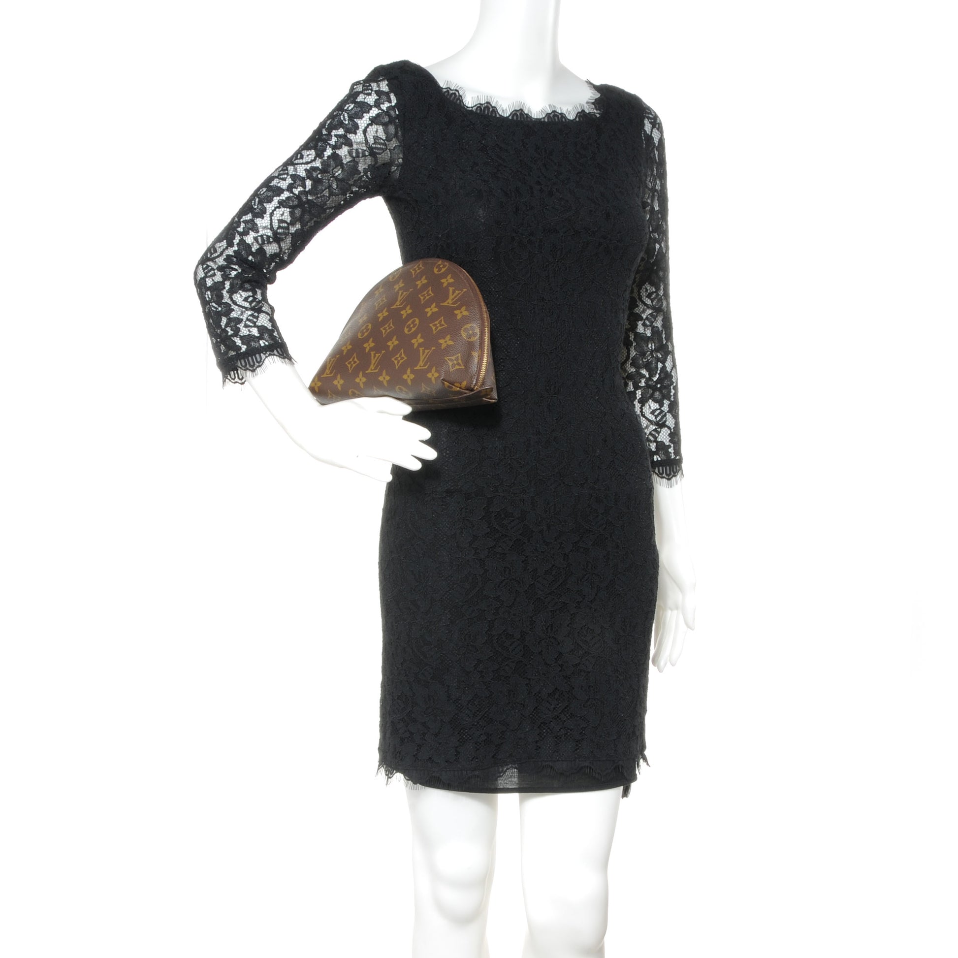 Louis Vuitton Monogram Trousse Demi Ronde 2 of 6