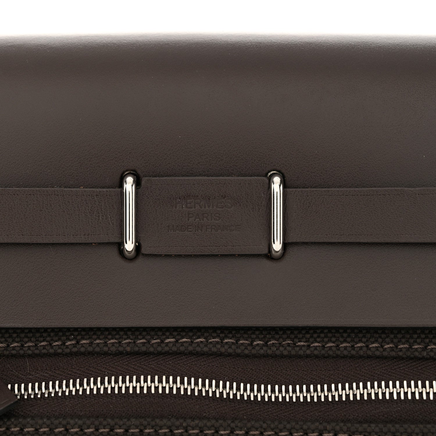 Hermes Military Toile Vache Hunter Herbag Zip Retourne 20 Ebene 6 of 11
