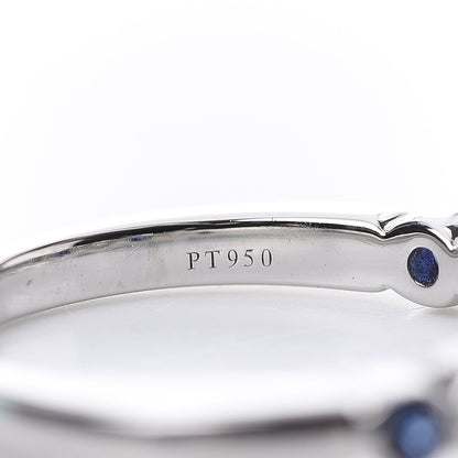 Tiffany Platinum Diamond Blue Sapphire Jazz Ring 50 5.5 4 of 6