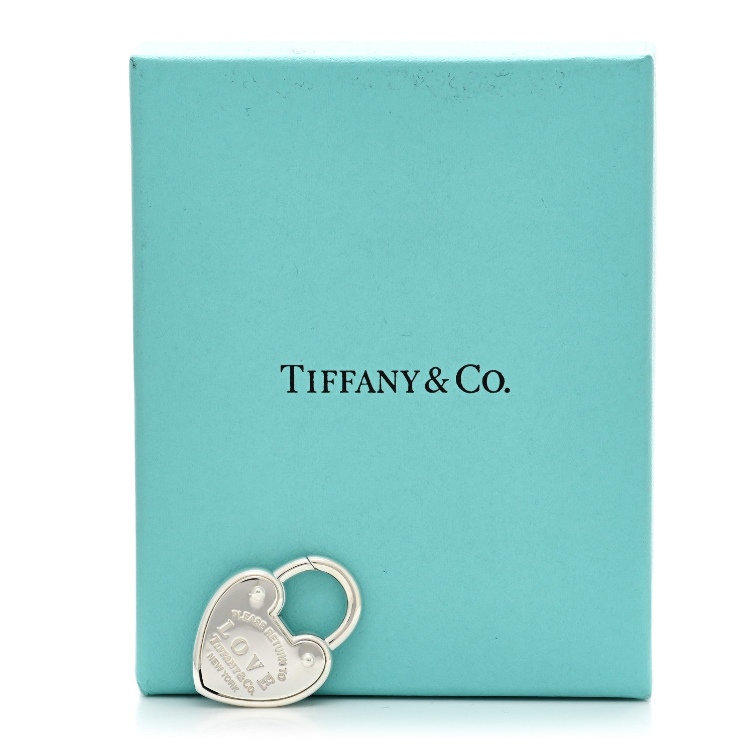 Tiffany Sterling Silver Return to Love Heart Lock Charm 4 of 4