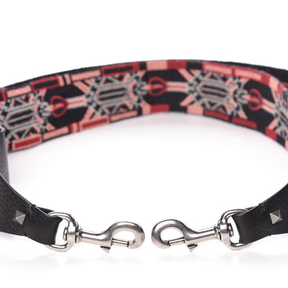 Valentino Garavani Canvas Loveblade Embroidered Rockstud Guitar Strap Multicolor 3 of 4