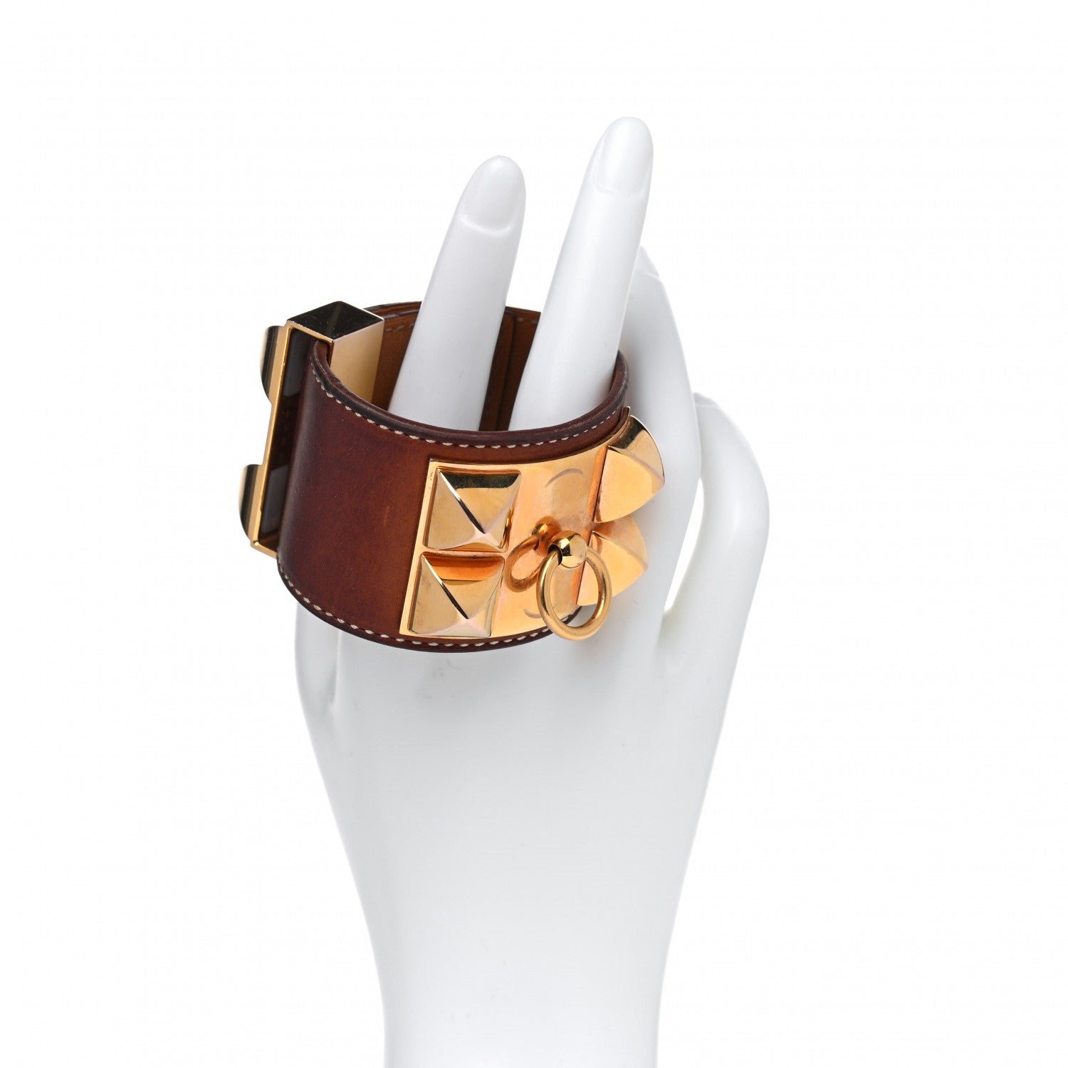 Hermes Barenia Collier de Chien CDC Bracelet XS Fauve 2 of 8