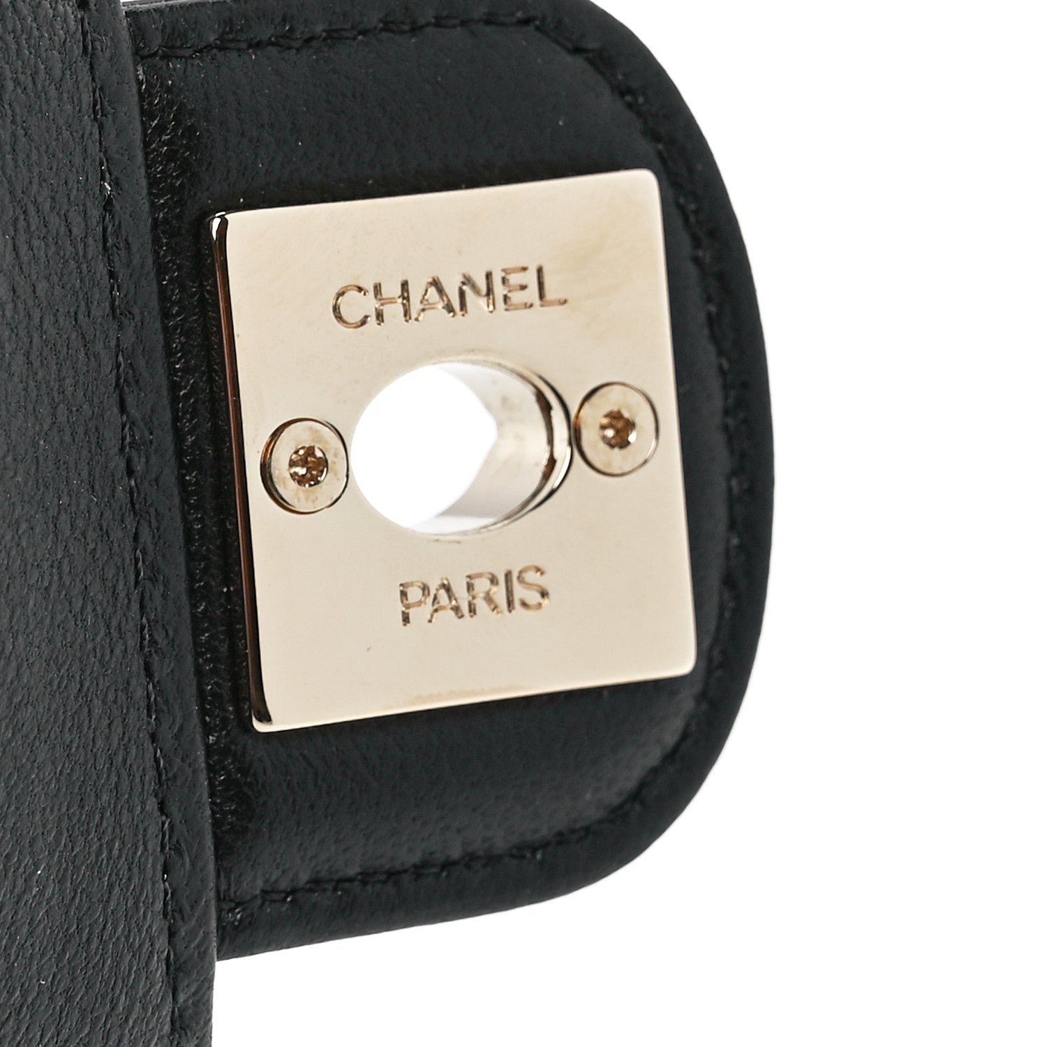 Chanel Lambskin Quilted CC In Love Heart Clutch With Chain Black 8 of 13