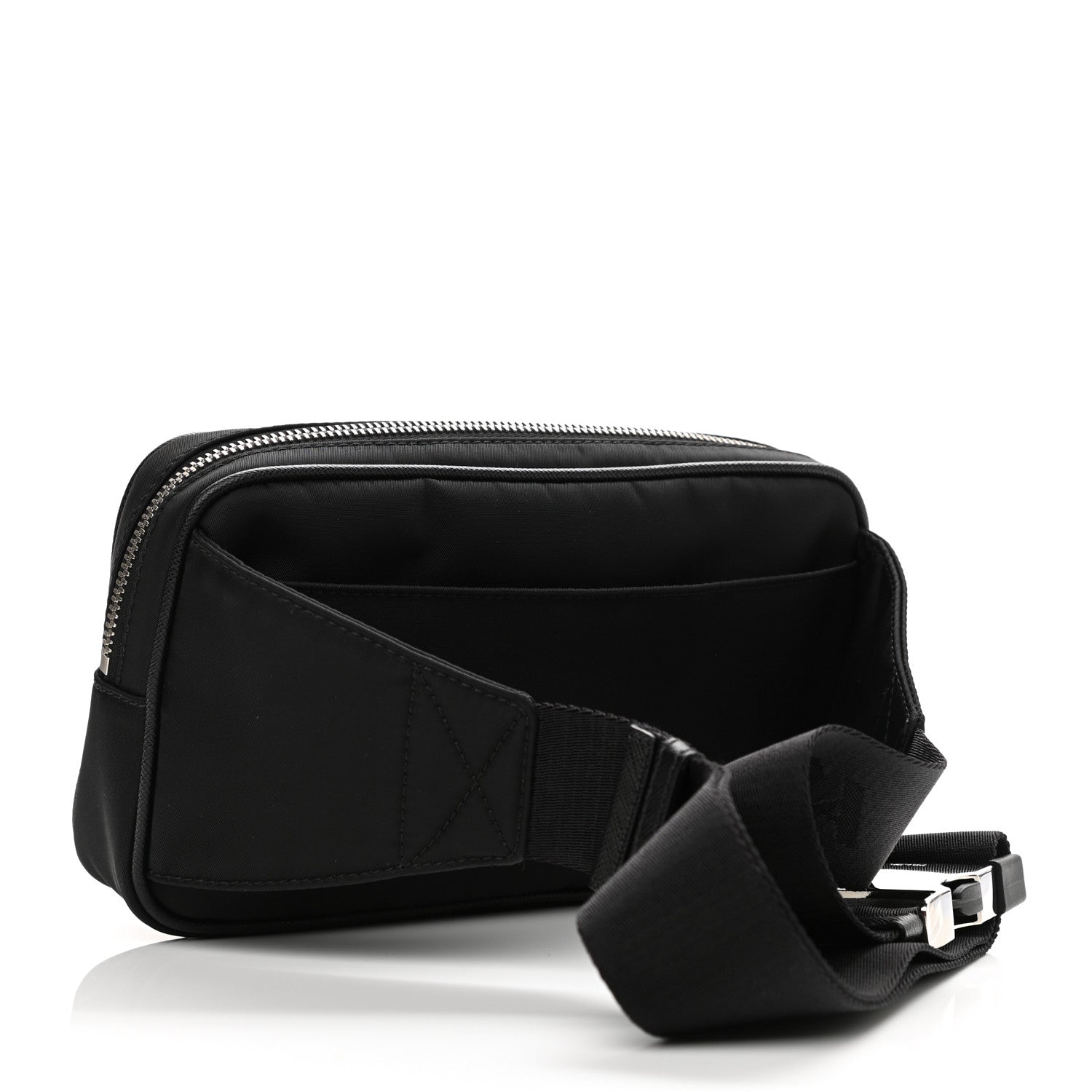 Prada Tessuto Nylon Soft Calf Belt Bag Black 3 of 10