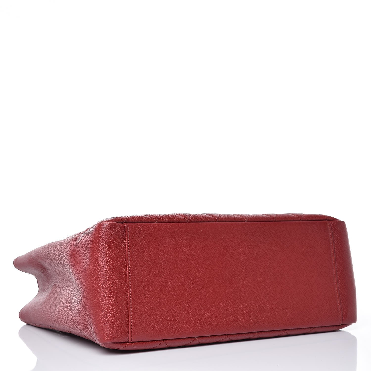 Chanel Caviar Quilted Grand Shopping Tote GST Red 4 of 11