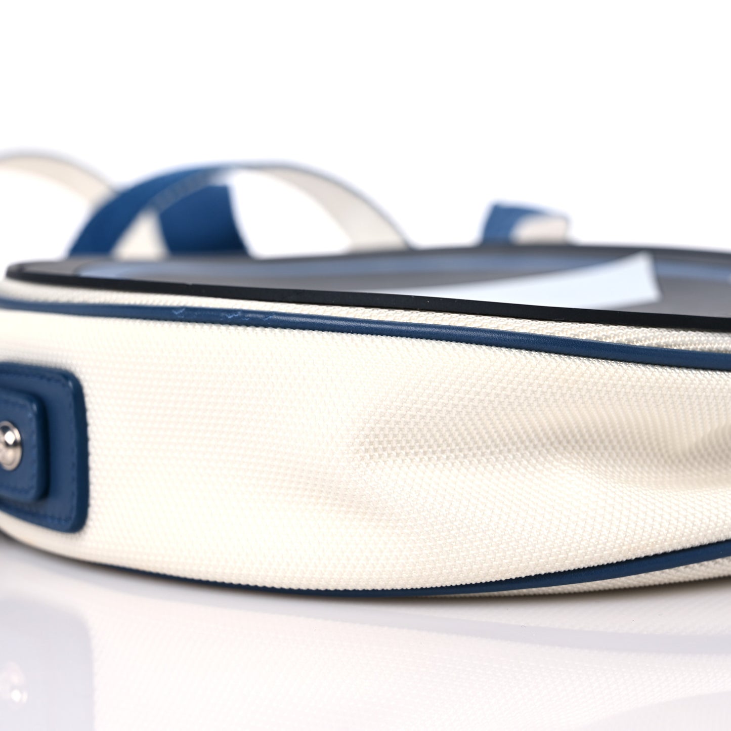 Canvas Rubber Airlines Crossbody White Black Blue
