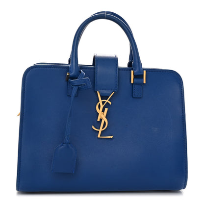 Saint Laurent Calfskin Monogram Baby Cabas Blue 1 of 12