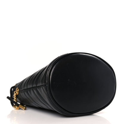 Gucci Calfskin Matelasse Mini GG Marmont 2.0 Bucket Bag Black 4 of 10
