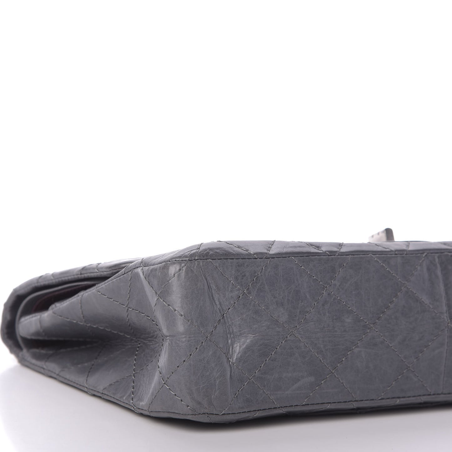 Aged Calfskin Quilted 50th Anniversary 2.55 Reissue 227 Flap Grey