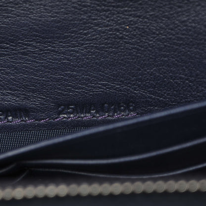 Christian Dior Patent Cannage Lady Dior Rendezvous Wallet On Chain Blue Nuit 8 of 9