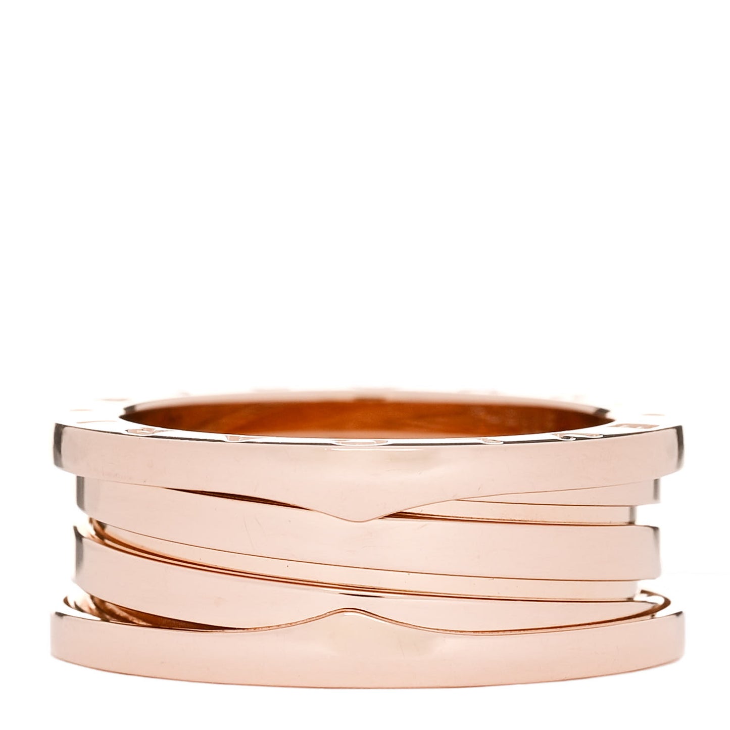 18K Rose Gold B.Zero1 Three-Band Ring 59 8.75