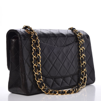 Chanel Lambskin Quilted Medium Double Flap Black 3 of 15