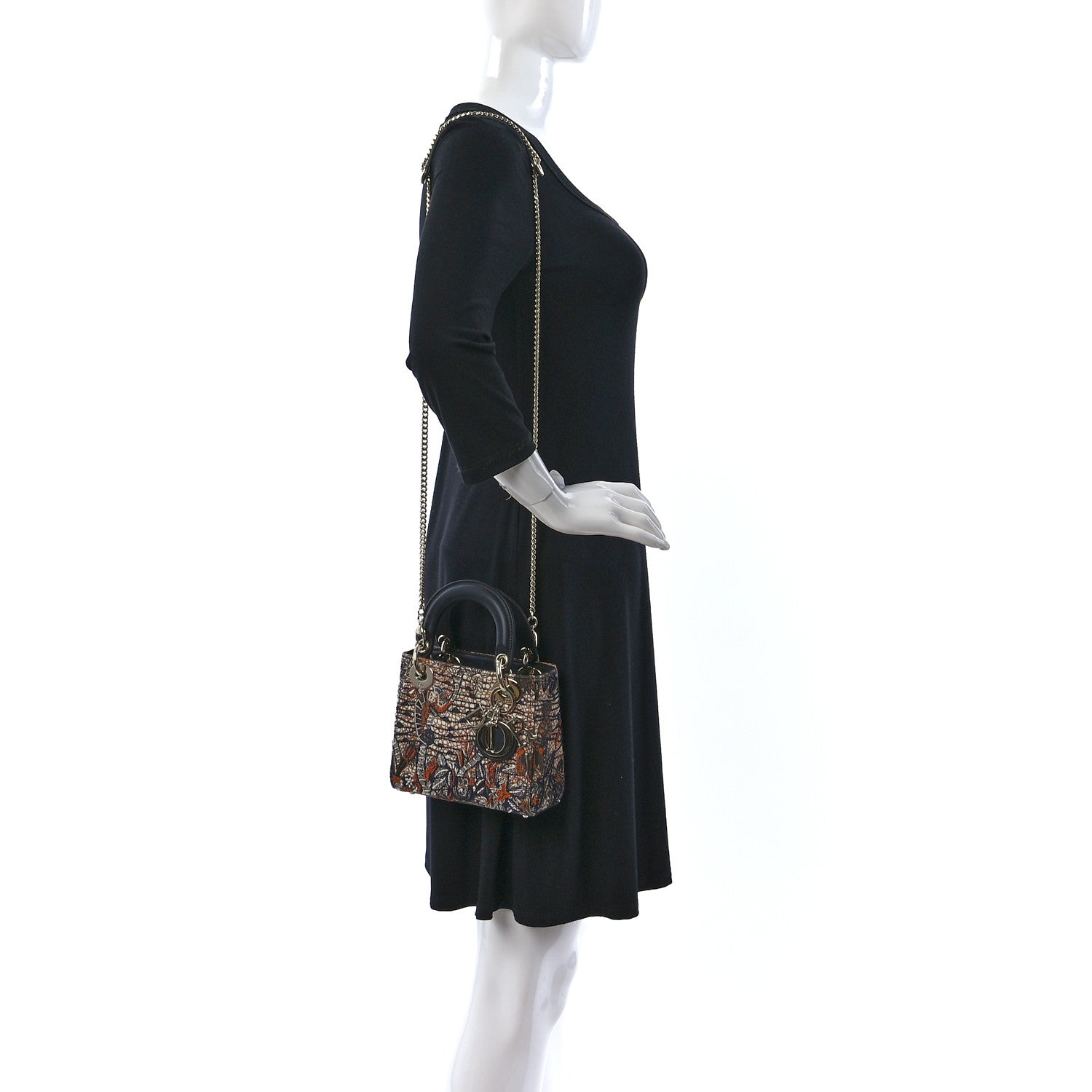 Christian Dior Beaded Embroidered Mini Lady Dior Multicolor 2 of 9