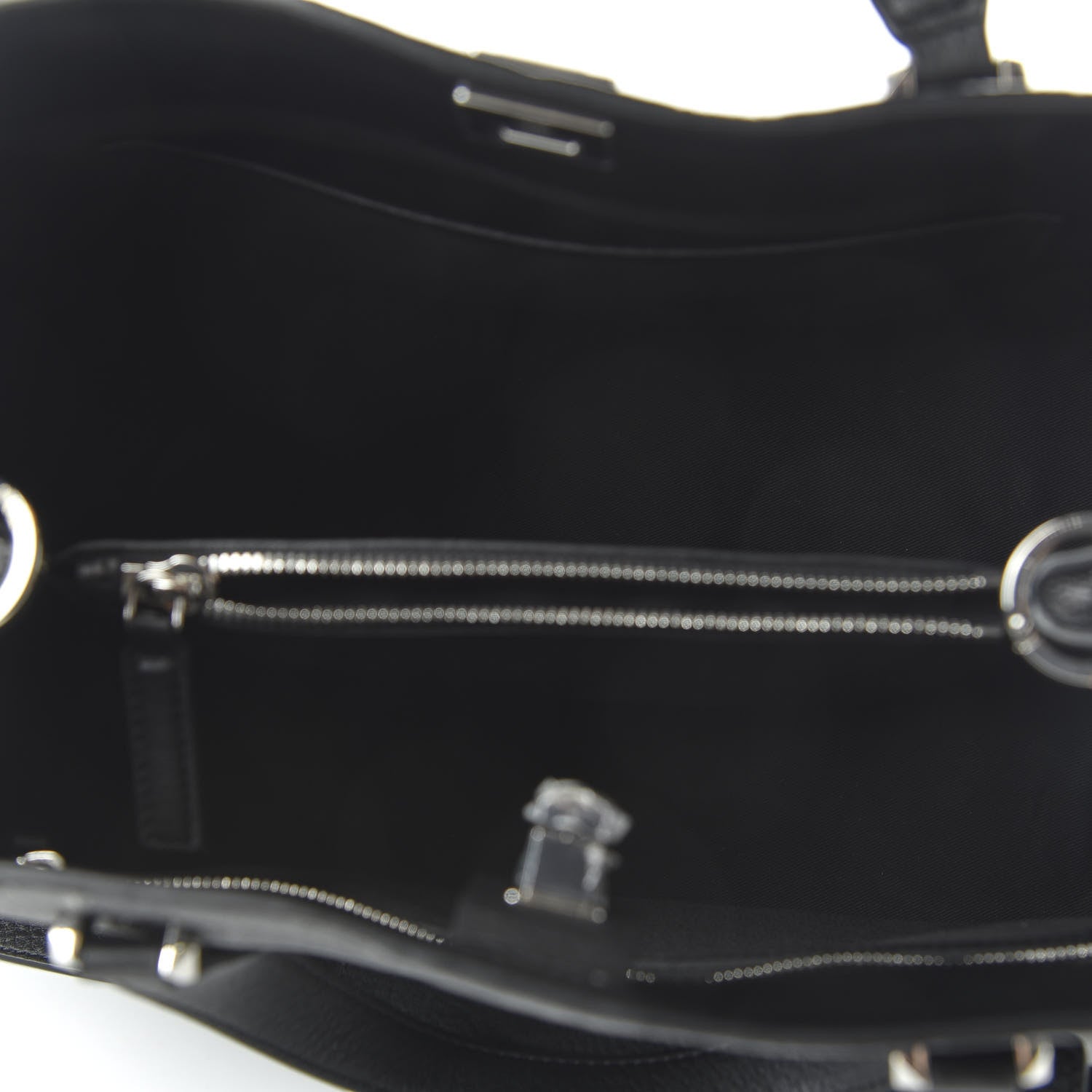 MCM Calfskin Ottomar Monogram Large Essential Tote Black 5 of 9